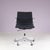 Desk Chair Model EA118 in Chrome Base with Black Hopsack Upholstery and Aluminium Armrests by Charles & Ray Eames for Vitra, Germany, 2000s For Sale - Image 9 of 16