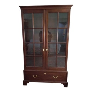 Stickley Colonial Williamsburg Wythe House Mahogany Bookcase For Sale