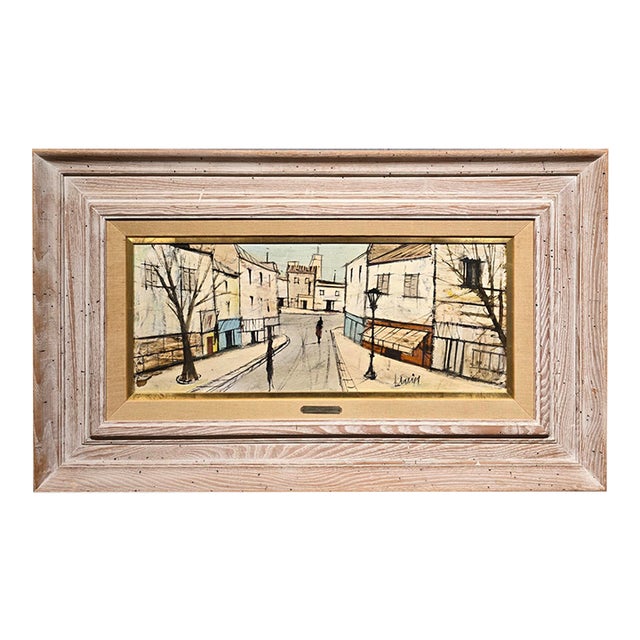 Charles Levier—Charming Parisian Street Scene —1960s French Expressionist Oil Painting For Sale