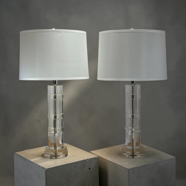 Ralph Lauren ‘Brookings’ Crystal Lamps - A Pair For Sale In Chicago - Image 6 of 7