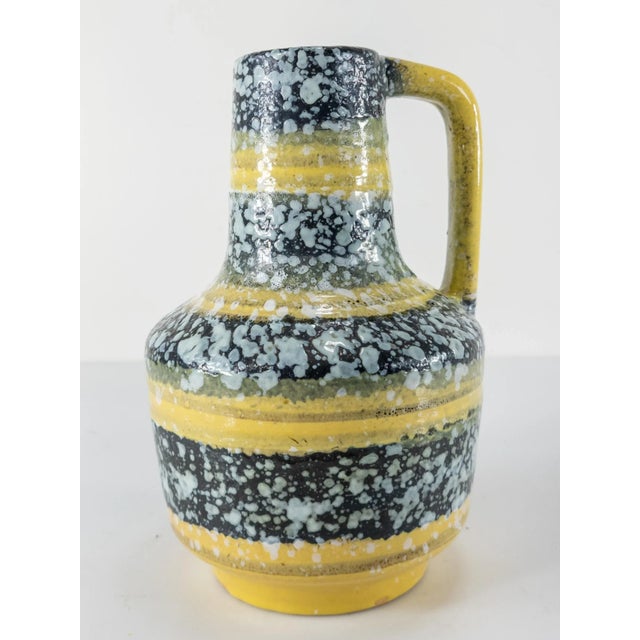 1970s Vintage German Art Pottery Vase For Sale - Image 5 of 10
