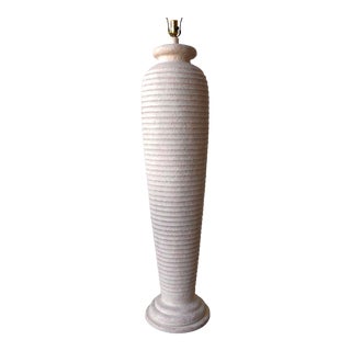 Vintage Ribbed Plaster Sculptural Floor Lamp by Pacific Coast Lighting For Sale