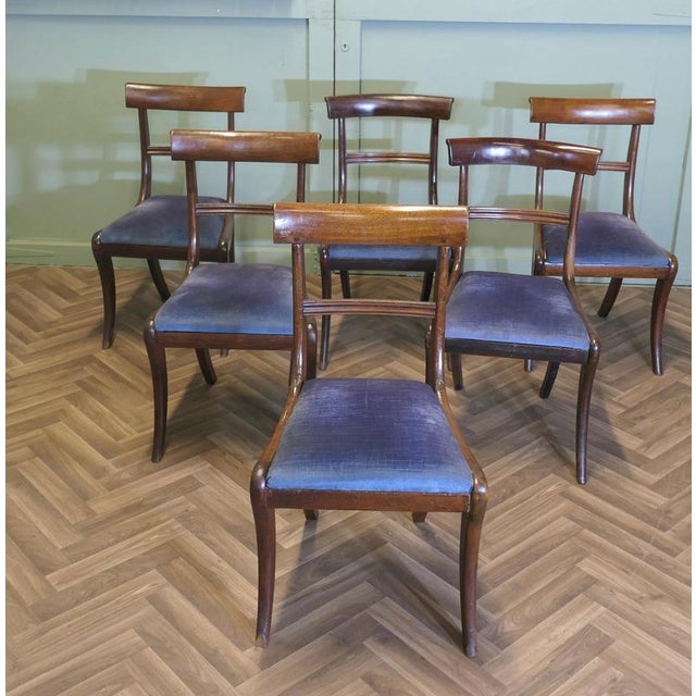 Hollywood Regency Antique Regency Dining Chairs, 1800s, Set of 6 For Sale - Image 3 of 7