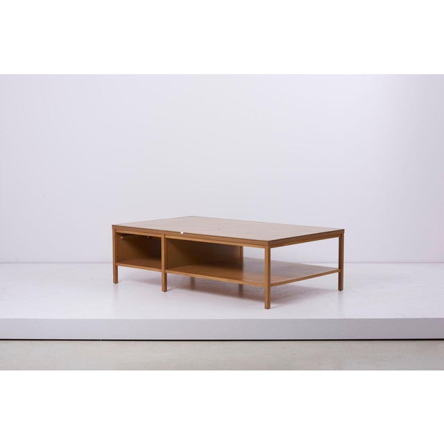 Coffee Table with Leather Top by Paul McCobb for Calvin US, 1950s For Sale - Image 11 of 16