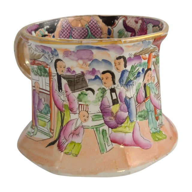 Red Scale Conversation Cider Mug with Hydra Handle from Mason's Patent Ironstone, 1820s For Sale - Image 6 of 16