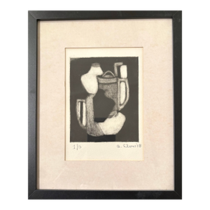 Alon Elow Signed Limited Edition Abstract Etching