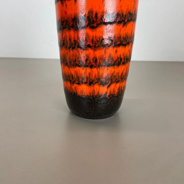 Vintage German Pottery Fat Lava Vase by Ü-Keramik WGP, 1970s For Sale - Image 6 of 16