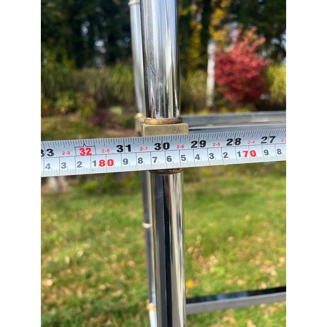 1970s Mid Century Modern Chrome Etagere For Sale - Image 16 of 17