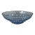 Vintage Indiana Glass Windsor/ Royal Brighton Light Blue Bowl in a Button and Woven Cane Pattern For Sale