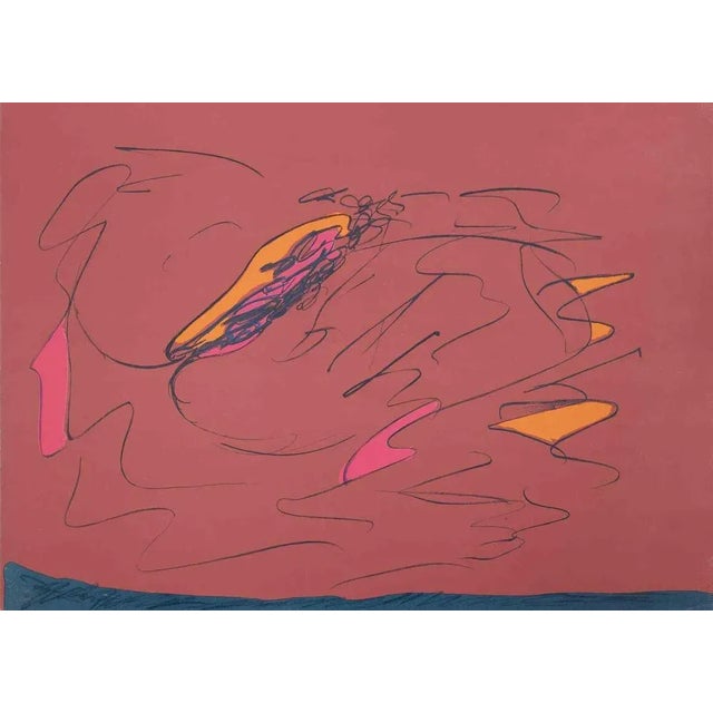 Abstract composition is a colored screen print realized by the contemporary artist Giulio Turcato (Mantova, 1912 - Roma,...