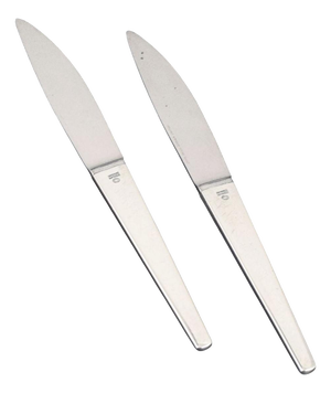 Small Caravel Lunch Knives by Henning Koppel for Georg Jensen, 1940s, Set of 2