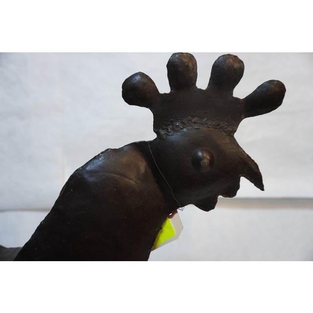 French Iron Rooster Sculpture For Sale - Image 11 of 12
