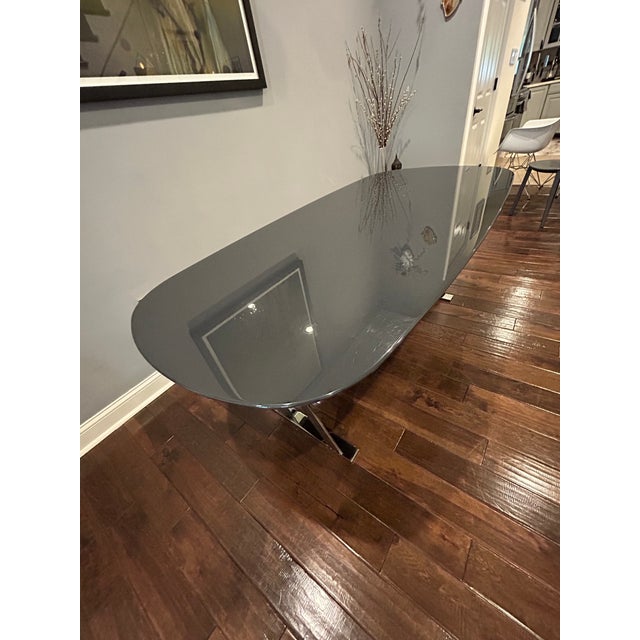 Metal Maxalto Pathos Elliptic Dining Table by Antonio Citterio For Sale - Image 7 of 13