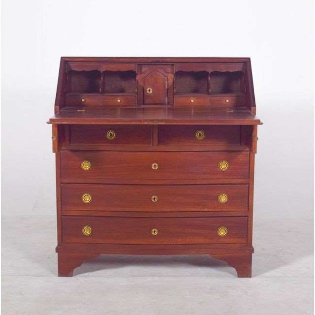 Antique Paper Chest of Drawers in Mahogany, 1890s For Sale - Image 9 of 13