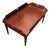 Campaign Mahogany and Brass Butlers Coffee Table by Kennedy Furniture for Harrods For Sale