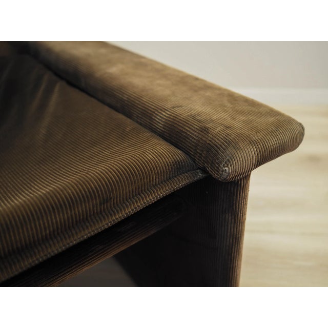 Italian Corduroy Armchair, Italy, 1970s For Sale - Image 16 of 18