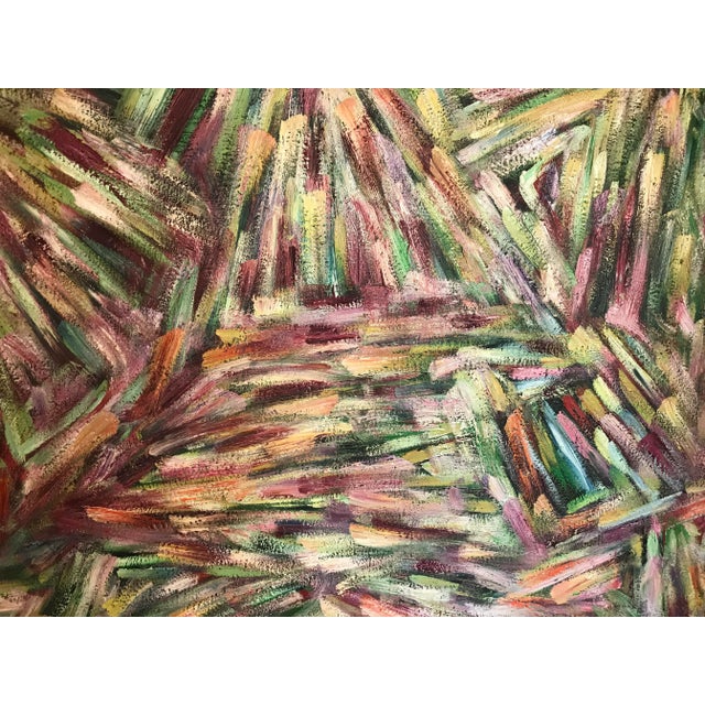 The Quiet Path Original Abstract Oil Painting by Monique Nichols For Sale - Image 9 of 12