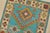 Kazak Runner 2’2” X 6′ Blue Wool Tribal Hand-Knotted Oriental Rug For Sale In Philadelphia - Image 6 of 12