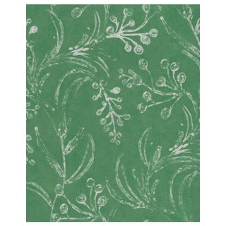 Mind the Gap Wallflower Moss Wallpaper Sample For Sale