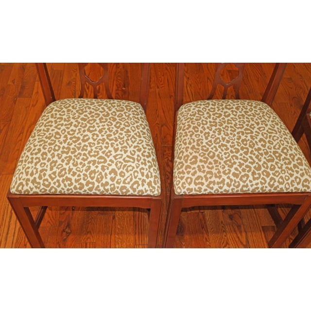 Chippendale Set of 8 Mahogany Chippendale Style Dining Chairs by Harden For Sale - Image 3 of 11