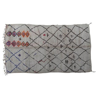 Multi-Colored Moroccan Beni Ourain Rug 6' 3" x 11' For Sale