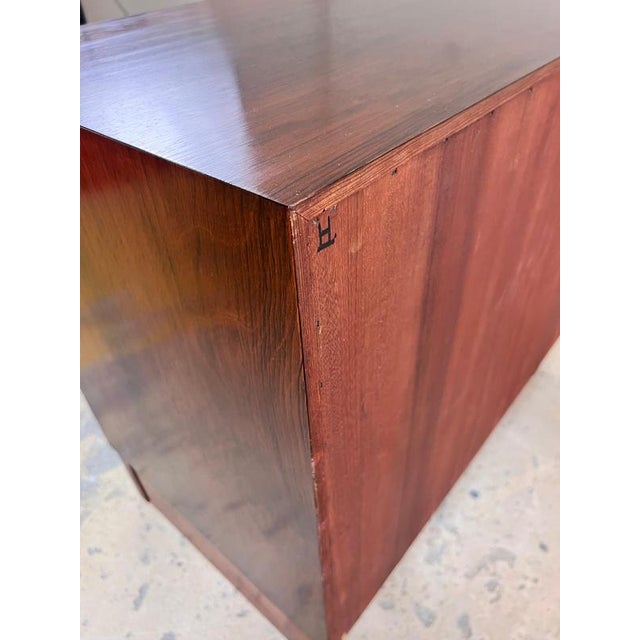 Brown Chest of Drawers in Rosewood, Denmark For Sale - Image 8 of 11