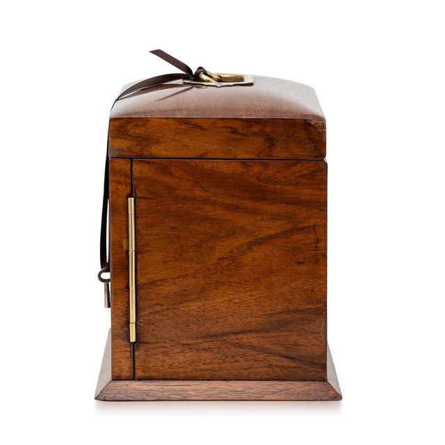 Antique 19th Century Victorian Walnut & Glass Fronted Jewellery Box, 1890s For Sale - Image 15 of 18