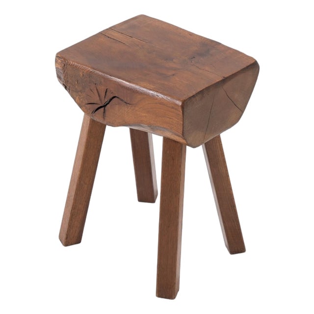 Brutalist Stool from Mobichalet, 1950s For Sale