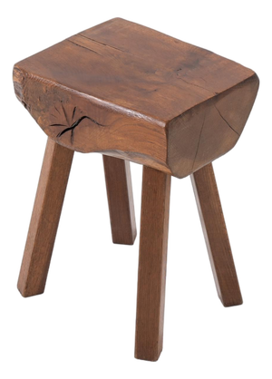 Brutalist Stool from Mobichalet, 1950s