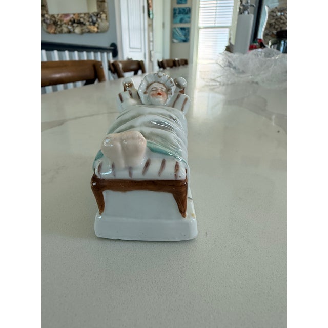 Ceramic Late 19th Century German Porcelain Bed Fairing Figurine For Sale - Image 7 of 9