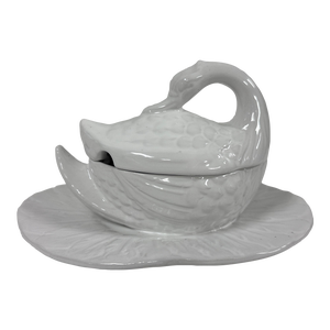 Vintage Portugal Swan Gravy Sauce Boat
