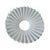 Victorian 19th Century Antique Victorian Fluted White Milk Glass Petticoat Lampshade - 3" Fitter For Sale - Image 3 of 3