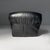 1970s Set of Space Age French Black Leather Armchair Ottoman from Airborne, 1970s For Sale - Image 5 of 18