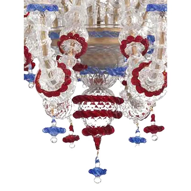 Contemporary Venetian Imperial Floral Cà Rezzonico Murano Glass Chandelier by Simoeng For Sale - Image 3 of 10