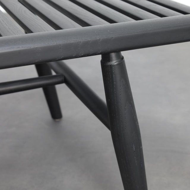 Wood Slatted Wood Bench from Stellar Works, 2000s For Sale - Image 7 of 9