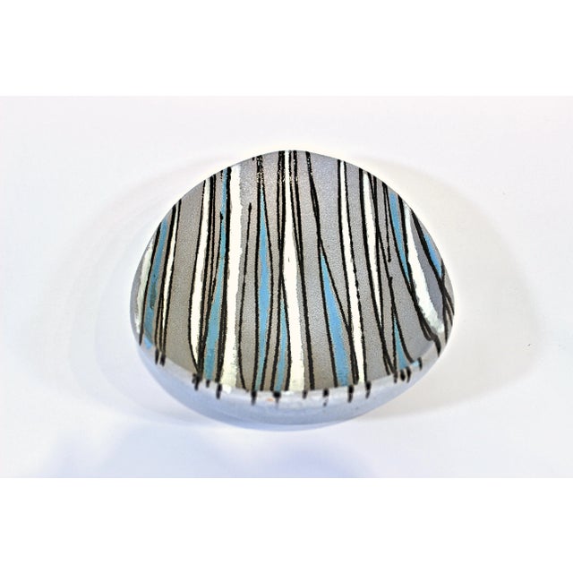 Mid-Century Modern 1960's Modernist Hand Painted Italian Bitossi Ceramic Bowl For Sale - Image 3 of 9