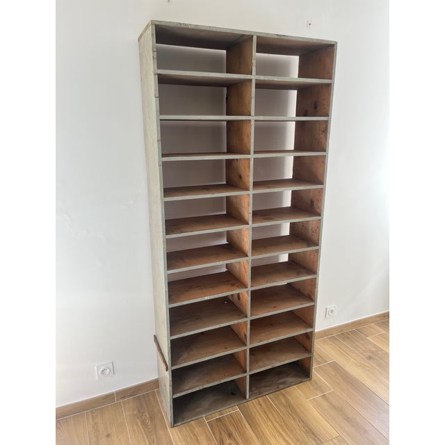 Large Antique Workshop Cabinet with Patinated Wooden Compartments, 1960s For Sale - Image 17 of 18