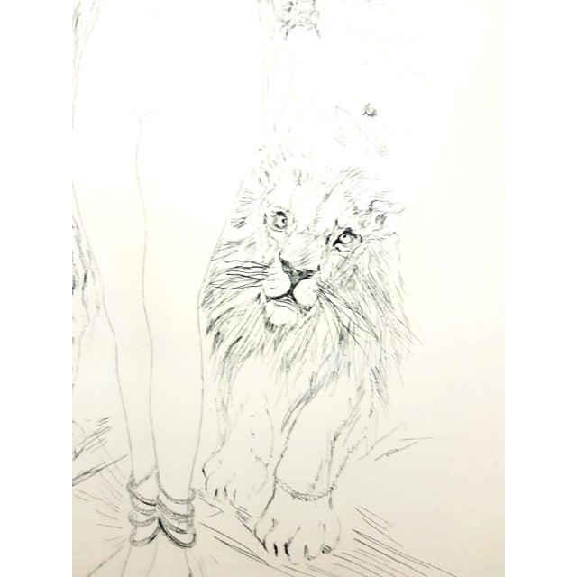 Leonard Foujita - Woman with Felines - Original Engraving For Sale - Image 10 of 14