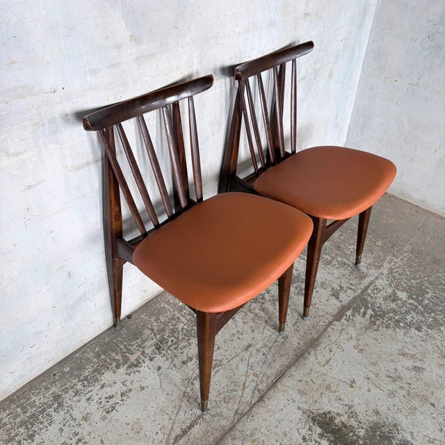 Mid-Century Teak Dining Chairs by Ellliots of Newbury, 1960s, Set of 2 For Sale - Image 6 of 10