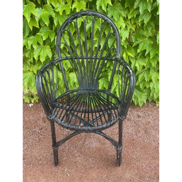 Set of Mid-Century Dutch Rattan Armchairs, 1950s For Sale - Image 4 of 10