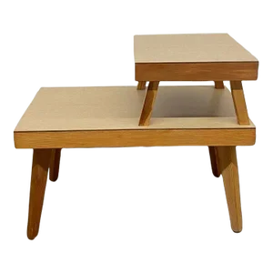 1990s Mid Century Modern Two Tier Side Table