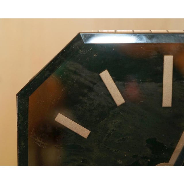 Art Deco Salmon Pink Glass Mantle Clock, England, 1920s For Sale - Image 4 of 18