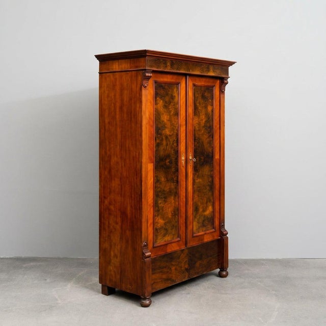 Gründerzeit Wardrobe in Walnut For Sale - Image 18 of 18