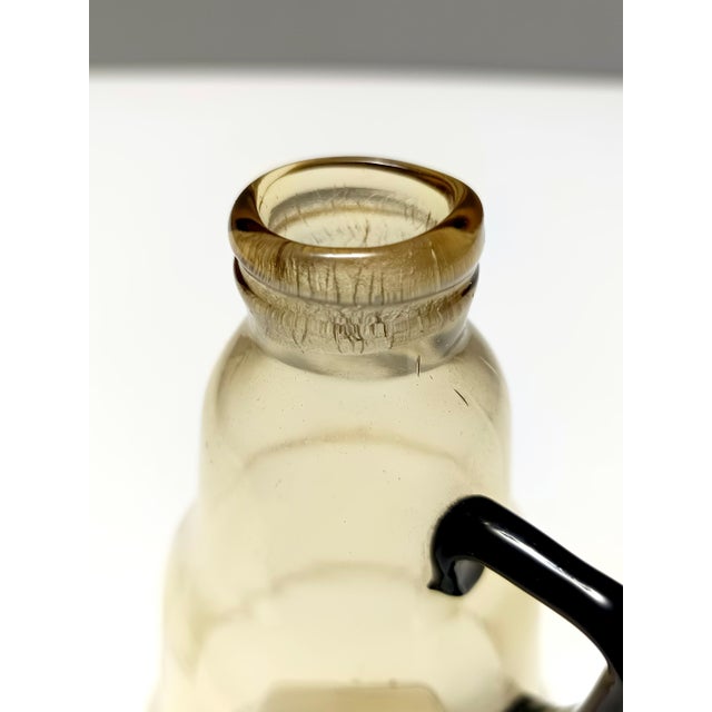 Straw Colored Murano Glass Pitcher attributed to Vittorio Zecchin, Italy, 1890s For Sale - Image 8 of 14