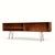1950s Danish Modern Teak Display Console by Ib Kofod-Larsen Finished Back For Sale - Image 9 of 13