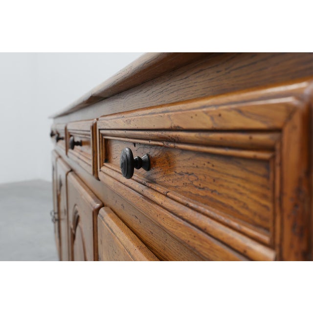 Mid-Century Oak Sideboard from De Tonge, France, 1950s For Sale - Image 9 of 15