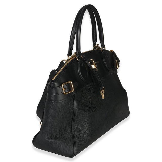 Contemporary Black Grained Calfskin Monogram Vendome MM For Sale - Image 3 of 9