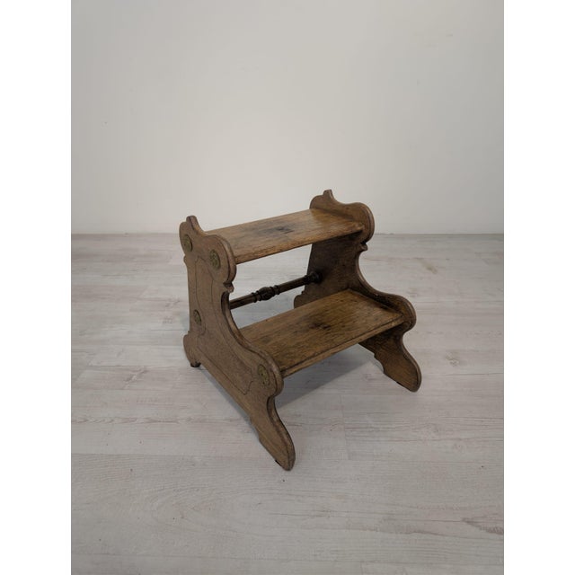 Vintage Wooden Step Stool, 1962 For Sale - Image 14 of 14