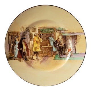 Vintage Royal Doulton Decorative Plate Sir Roger De Coverley D 5814 England For Sale