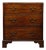 Small Antique Early 20th Century Campaign Chest of Drawers For Sale